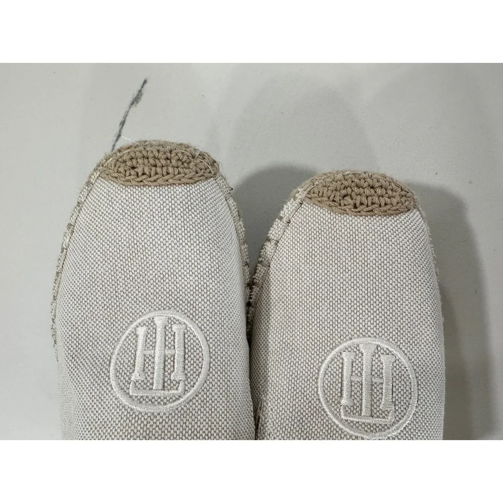 Tommy Hilfiger‎ Espadrille Flats Women's 8.5 M Canvas Logo Slip On Casual